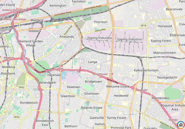 Map location of Langa